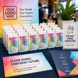 CUSTOM Hand Sanitizer Spray, 0.61 fl oz, 70% Alcohol, Unscented (White-15)