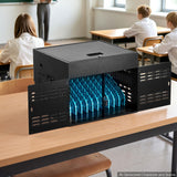 VEVOR 12-Device Charging Cabinet for Tablet & Laptop, Lock Charging Station
