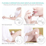 VOGOE Electric Shaver for Women 3D Floating Blade Rotary Razor Hair Remover for Arms, Legs and Underarms Rechargeable Portable and Safe Wet and Dry Use ES300