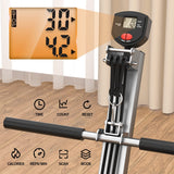 Rowing Machine for Home Use, LUBBYGIM Rowing Machine Foldable Rower with LCD Monitor - Hyper-Quiet & Smooth - 2024 Upgraded Version with 300LBS Loading Capacity LUBBYGIM