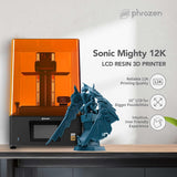 Tabletop 3D Resin Printer with 19*24µm XY Resolution, 8.6*4.8*9.3 Inch Printing Volume for Models