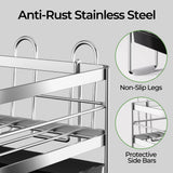 Pantasia Large Dish Drying Rack, Expandable Dish Rack, Stainless Steel Anti-Rust Dish Racks for Kitchen Counter, Multifunctional Dish Drainer with Utensil Holder & Cup Holder, 13.4"-28.7" L x 11.8" W