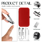 WILLBOND 50 Sets Manicure Set Bulk Gifts for Mother's Day, 8 in 1 Nail Clippers Kit with Travel Case for Father's Day, Nail Care Kit Stainless Steel Pedicure Grooming Tools for Family(Classic Style)