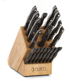 Kitchen Knife Set Block w/Medium Poly Prep cutting board Cutco