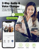 MUBVIEW Wireless Video Doorbell Camera with Chime, No Subscription, 1080p