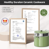 Nuwave Lux 13pc Forged Lightweight Nonstick Ceramic Cookware Set, PFAS-Free
