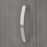 Bush Business Furniture Universal Floor Storage Cabinet with Doors and Shelves in Platinum Gray Bush Furniture