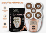 Meeteasy Electric Leg Shaver for Women - Rechargeable Painless Lady Razor for Leg Face Lips Body Underarms Armpit - Female Cordless Bikini Trimmer