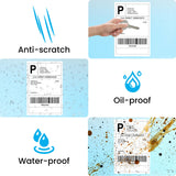 KNAON AirPrint Thermal Label Printerr + 500 PCS Thermal Shipping Label, Wireless Wi-Fi Shipping Label Printer for Small Business, Support iPhone,Android,Windows,Mac,Chromebook,Works with USPS