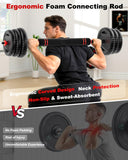 UNNMIIY Adjustable Dumbbells, 20/30/45/70/90lbs Free Weight Set with Connector, 5 in1 Dumbbells Set Used as Barbell, Kettlebells, Push up Stand, Fitness Exercises for Home Gym