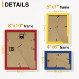 decorUhome 15 Pack Assorted Picture Frame Set for Wall & Tabletop, PF15MTH