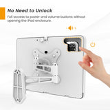 Beelta Tablet Wall Mount with Lock, All Metal Heavy-Duty, 3-Joint Articulating Arm with 360 Rotation, Secure for Kitchen/Business/Retail, Compatible with iPad 10.9"/11"-BSW601WA