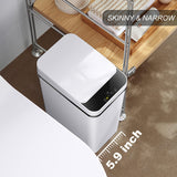 Yatmung 2.5 Gallon Smart Trash Can Sensor Motion - Touchless Bathroom Trash Can