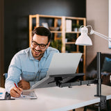 Laptop Tray Desk Mount for 1 Laptop Notebook up to 17 inch, Fully Adjustable, 22 lbs Capacity WALI