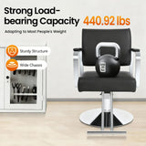 ZAWAYINE Barber Chair Salon Chair for Hair Stylist Hair Chair for Barbershop Home Height Adjustable & 360° Swivel Styling Salon Chairs Spa Beauty Salon Equipment, Max Load Weight 440Lbs