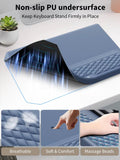 3-in-1 Ergonomic Keyboard Stand with Wrist Rest & Mouse Pad Set, Blue
