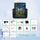 4G+64G Car Radio Stereo Compatible with Jeep Wrangler JL 2018-2021 Gladiator JT 2020 2021, Android 15 IPS Touchscreen, Wireless Carplay Android Auto/Bluetooth/FM/GPS/WiFi/SWC/BackupCamera(9.7 Inch)