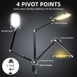 2 Packs Video Conference Light for Computer, Webcam, Video Recording