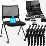 Conference Room Chairs, Waiting Room Chairs with Wheels & Lumbar Support