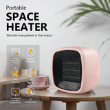 Portable Space Heater, YOUCIDI 1000W/800W Ceramic Electric Heater, Compact Small Warmer, Heat Up in 2 Seconds, Safe and Quiet for Office Room Desk Indoor Use