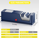 Electric knife sharpener, Professional Diamond Sharpening System with Replaceable Sharpening Abrasives, Fast Sharpening to Restore & Polish Chef Knives (HA1)