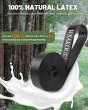 Resistance Bands, Pull Up Bands, Exercise Workout Bands for Working Out, Pull Up Assistance Bands Set for Men & Women, Body Stretching, Physical Therapy, Muscle Training - Black WSAKOUE