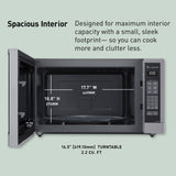 Panasonic Microwave Oven, Stainless Steel Countertop/Built-In Cyclonic Wave with Inverter Technology and Genius Sensor, 2.2 Cu. Ft, 1250W, NN-SN97JS (Silver)