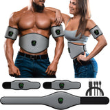 NEWPINE Fitness Belt, Powered Muscle Stimulator for Home Use, for Muscle Conditioning Grey