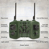 Supdex 1:24 RC Tank-2.4G Remote Control Army Tank That Shoot BBS with 360° Rotating Turret, Auto Demo, Sound, Light and Smoke, All-Terrain Climbing RC Military Vehicle Toy Gift for Boys Ages 6-12