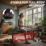 Houbos Flat Bench, Flat Weight Workout Exercise Bench Easy,Assembly,Foldaway Bench for Adjustable Dumbbells or an Adjustable Dumbbell Set,Strength Training Bench Press Houbos