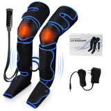 Leg Massager for Circulation and Pain Relief Thigh Compression Massager with 6 Modes 3 Vibration Knee Massage with Heat Leg Circulation Machine for Thigh Calf and Feet Relaxation for Athletes/Seniors