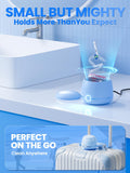 Dental Ultrasonic Retainer Cleaner Machine: Nicwell 200ML Dental Cleaning Pod for Denture, Mouth Guard, Night Guard, Braces, Tray, Aligner 45kHz Cleaner with Protection Design & Digital Timer