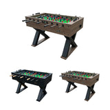 KICK Dominator 55" Foosball Table (Brown) – Professional Full-Size Indoor Game Table