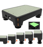 LIFTOZA 5-Level Adjustable Step Stool, Noctilucent Bedside Step, 700 LBS Capacity Safety Step Platform, Indoor and Outdoor Foot Stool for Seniors and Kids, Wide Step Stools Elderly Assistance at Night