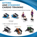 Stamina Inmotion Compact Strider Foot Exercise Machine - Under Desk Elliptical - Standing or Seated Elliptical Fitness Equipment Stamina