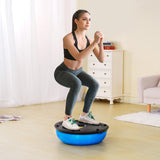 VEVOR 23-inch Half Exercise Ball Trainer, 660 lbs Capacity Balance Ball, Includes Resistance Bands and Pump, Ideal for Full Body Workouts, Yoga, and Strength Training at Home Gym, Blue