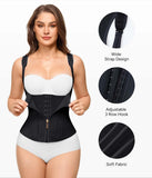 Nebility Waist Trainer for Women Corset Shapewear Tummy Control Faja Body Shaper Waist Cincher with Adjustable Strap(Black,Small)