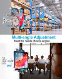 woleyi iPad Wall Mount, Anti-Theft Tablet Wall Holder with Security Lock & Key - Heavy Duty 360° Swivel Arm for 9–14" iPad Pro, Air, Galaxy Tab for Kiosk, POS, Restaurant, Retail & Business Displays