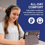 ThinkWrite Technologies TWT Audio Classroom Headphones – Duro 203 Over Ear Wired Headset for School, Students, Teachers, Durable Noise Reducing USB C for Kids, Testing & Learning - 20 Pack