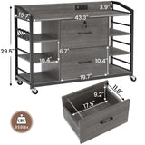 File Cabinet, Filing Cabinet fits Legal/Letter Size, 2 Drawer File Cabinets for Home Office with Lock