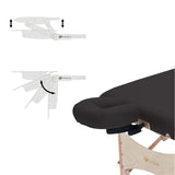Massage Table HARMONY DX – Foldable Physiotherapy/Treatment/Stretching Table EARTHLITE