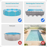 Swimming Pool Current Machine for Above Ground Pools, Swim in Place Trainer - 1-9 Grade Adjustable Current Swim Jet for Outdoor Swimming Pool Exercise, Fitness & Family Fun