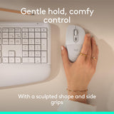 Logitech Signature Comfort Plus M850 L Wireless Mouse - Off White