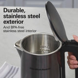 Digital Temperature Control Electric Tea Kettle, Hot Water Boiler & Heater 1.7L, 5 Preset Modes + Keep Warm Hamilton Beach