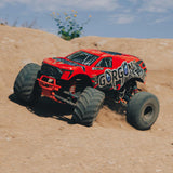 ARRMA RC Truck Gorgon 2 Wheel Drive MT 1/10 RTR (Ready-to-Run Battery and Charger Included) Smart 3300 7C S120 USB Red ARA3230ST2