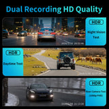KCV 4K Mirror Dash Cam for Ford Mustang 2015-2023, Front 4K + Rear 1080P Camera, Integrated Replacement OEM Look, Plug & Play, Includes Free 64GB Card