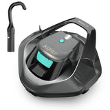 AIPER Seagull SE 2025 Cordless Robotic Pool Cleaner with LED Indicator, 1200GPH Strong Suction, Lasts 90 Mins Runtime, Ideal for Above-Ground Pool up to 40 Feet, Grey