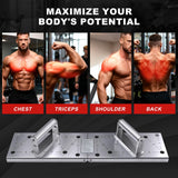 MochantumMultifunctional Push Up Board Heavy Duty 304 Stainless Steel Home Gym Equipment No Deformation High Intensity Chest workout for men and women