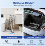 Loyoda Foldable Toilet Safety Rails for Seniors - Adjustable Toilet Safety Frame & Toilet Handles for Elderly & Disabled, Fits Most Toilets, 350lb Capacity, Gray