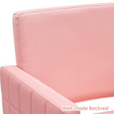 BarberPub Salon Chair for Hair Stylist, Hydraulic Stylist Chair, Adjustable Height, PVC Leather, 360 Degrees Swivel, Barbershop, Home Salon, Adult 8821 (Pink)